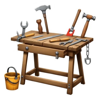 Crafting station sticker