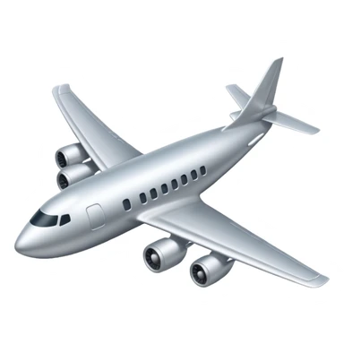 A plane which is flying in left direction sticker