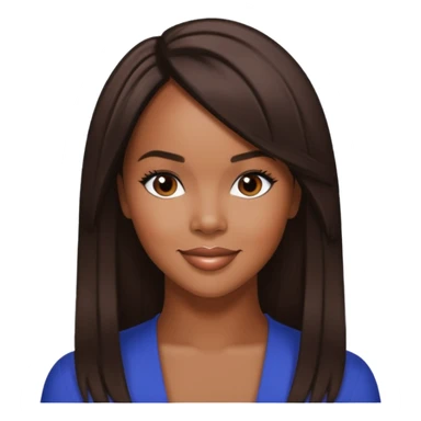 LeToya Luckett from Destiny's Child with long dark brown hair sticker