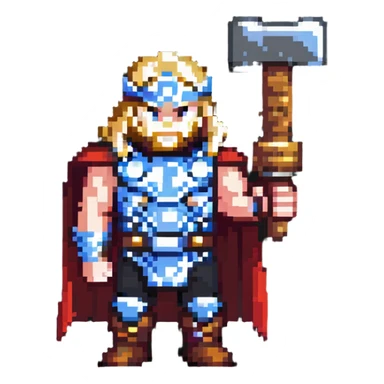 Thor with hammer sticker