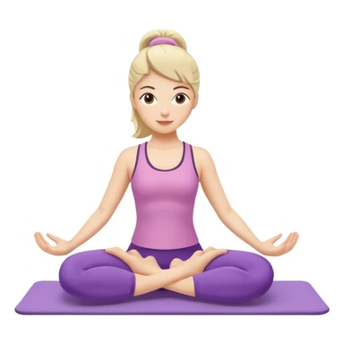 pilates girly doing pilates sticker