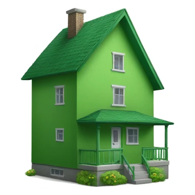 Green Colour Home sticker