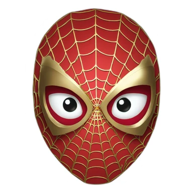 gold spiderman eoji sticker