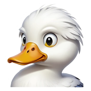 crying duck sticker