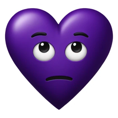 Dark Purple Heart sticker