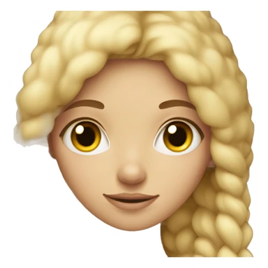 Cute blonde girl being cozy sticker