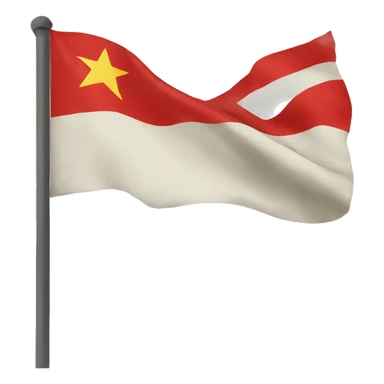 communist flag sticker