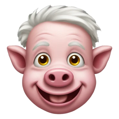 Pig clown  sticker