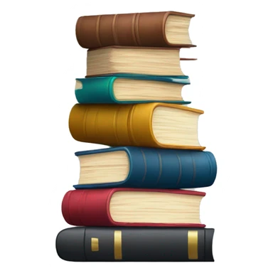 Books stacked on top of each other sticker