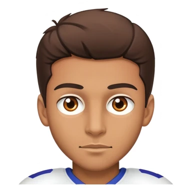 Football player with brown eyes sticker