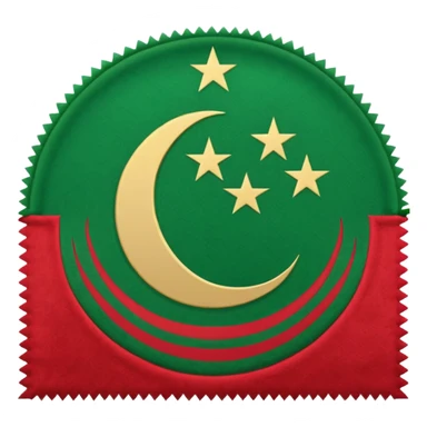 Türkmen flag mi sticker