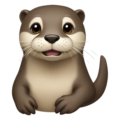 otter with a topha sticker