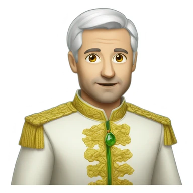 Zelenski in Ukrainian outfit  sticker