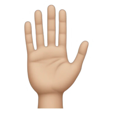 hand with sheet sticker