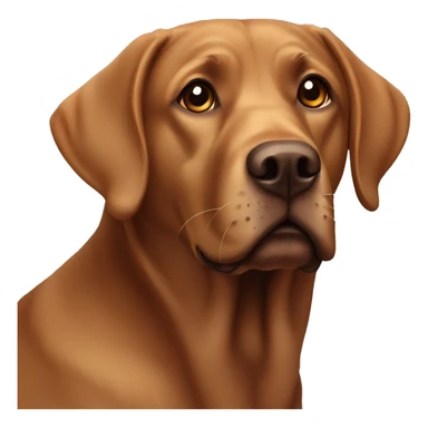 brown labrador dog sticker