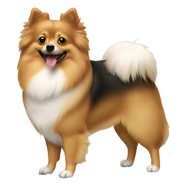 German spitz mittel dog  sticker