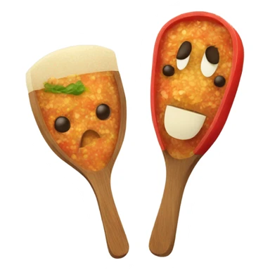 cuchara con salsa  sticker