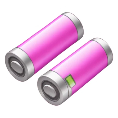 Batteries in pink  sticker