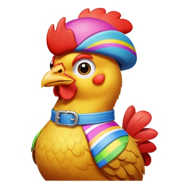 chicken jockey sticker