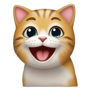 Chat qui fais un bisou sticker