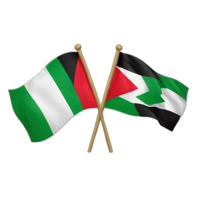Drapeau Israël et Palestine sticker