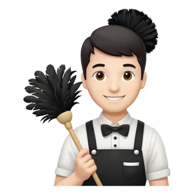 male maid sticker
