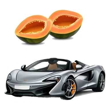 Mclaren car with papaya sticker