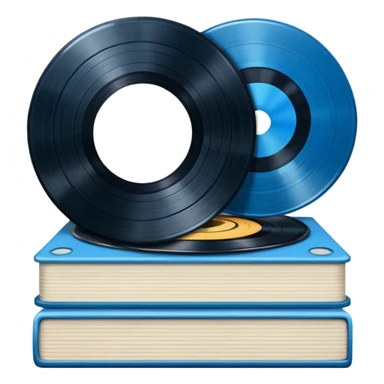 Stacked Vinyl Records blue sticker