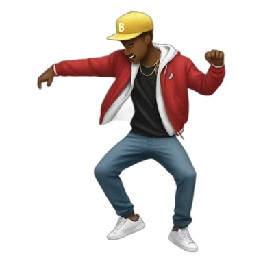 Hiphop dance sticker