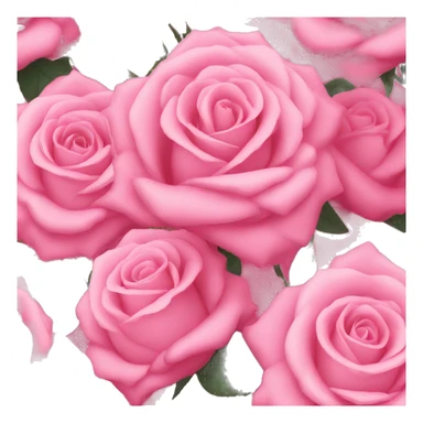 Pink bouquet of roses sticker