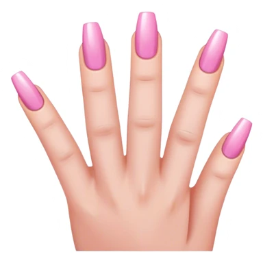 nails light pink sticker