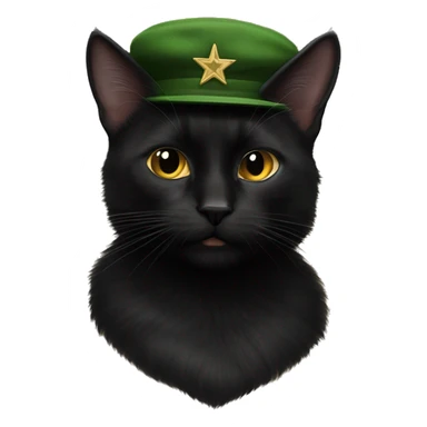 Fidel castro black cat sticker