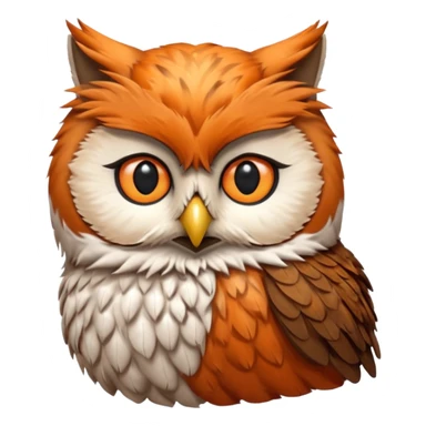 Cat head fuse owl body sticker