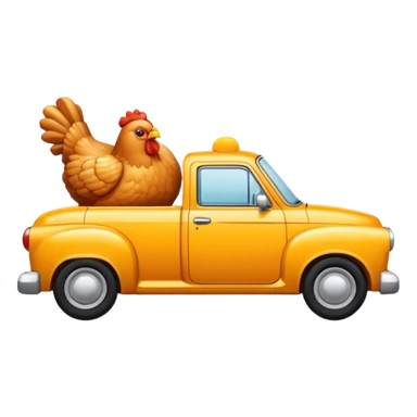 Fried chicken car sticker