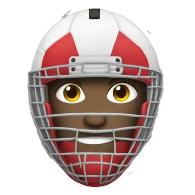 Football cage with a goalkeeper in  sticker