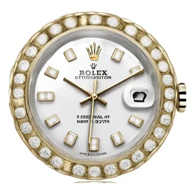 white gold rolex with a king crown sticker