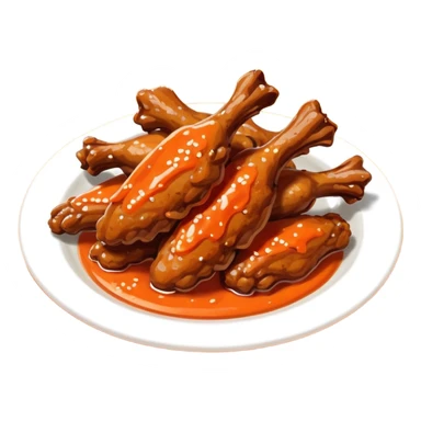 chicken wings buffalo sticker