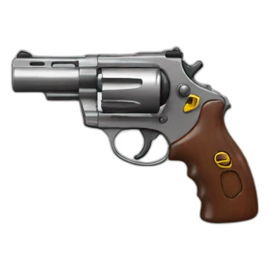 Realistic toygun sticker
