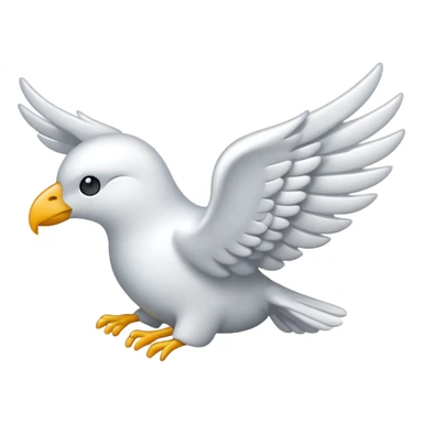 White left wing emoji sticker