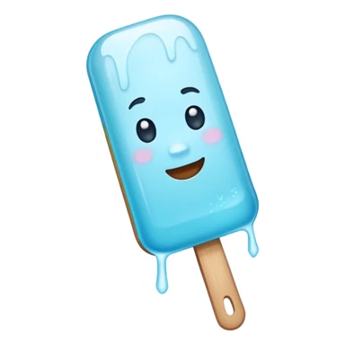 A Cyan popsicle food sticker