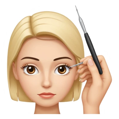 tweezers eyebrows sticker