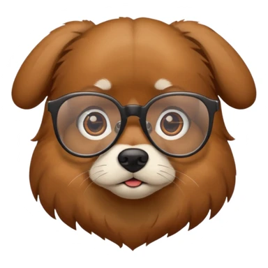 Perro con lentes sticker