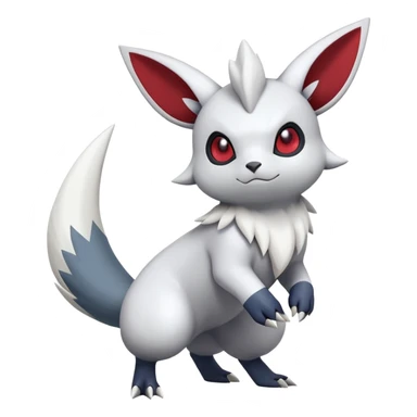 Zangoose-Absol-Minccino-Pokémon-Fakémon-hybrid-creature (full body) sticker