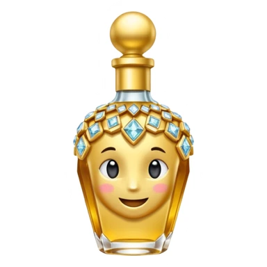 Biberón dorado con diamantes sticker