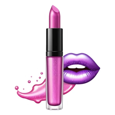 glitter liquid lipgloss sticker