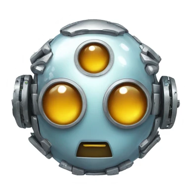 crystall ball robot sticker