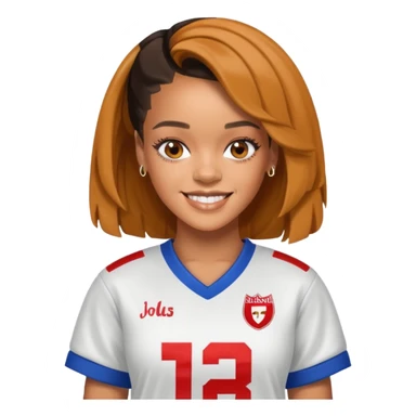 Rihanna in a football jersey  sticker