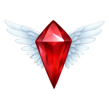 red diamond with wings  sticker