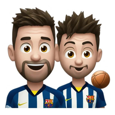 Messi licks Ronaldo sticker