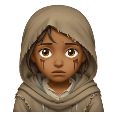 beggar girl sticker